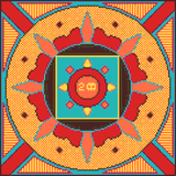 Pixel Mandala 2 by Dos Grog