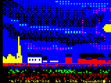 Moon Rising - teletext version by Blippypixel