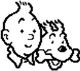 Tintin and Snowy by Horsenburger