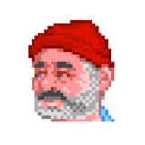 Steve Zissou in The Life Aquatic by 8bit Poet