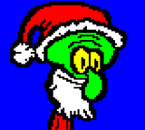 Squidward Santa by Horsenburger