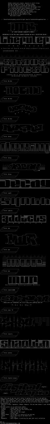 Ascii Collection 2 by Ol' Dirty Bastard